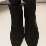 Givenchy Paris Black Suede Leather Ankle Stiletto Pointy Toe Boots sz 38, NEW Photo 3