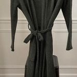 Vintage 90s Fashion Love Dark Green Sweater Pants Duster Cardigan L Size L Photo 0