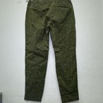 Boden Richmond Ankle Pant Womens Forest Green Hot Pink Polka Dot Embroidered 12P Photo 6