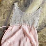 Vintage Pastel Pink Silk Slip Maxi Dress Size M Photo 3