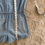 Hinge  Romper Shorts Jumpsuit XSmall Blue Jean Denim Western‎ Coastal Cowboy Photo 7