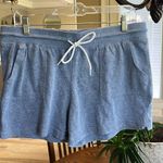 Athletic Works Blue Cotton Knit Comfy Drawstring Shorts Photo 1