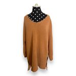 American Eagle  Womens Sweater Sz XS S Slouchy V-Neck‎ Chenille Tan Longer Length Photo 2