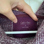 Calvin Klein women’s performance knit cowl neck sweater — small Photo 3