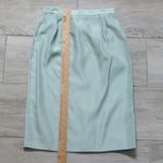 Vintage Joan Leslie Short Puff Sleeve Skirt Suit Set Green Size 8 Photo 10