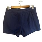 Lands' End Swim Shorts Women's Size 4 Navy Blue Nylon Spandex Swimsuit Bottoms Photo 4