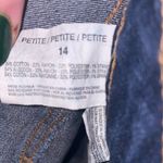 Code Bleu Jean Skirt Size 14 Mini Denim Stretch Dark Wash Flat Front Pockets Blue Photo 6