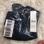 J.Crew Textured Curved Waist Cheeky Bikini Bottom BC050 Navy Blue Photo 7