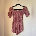 Aeropostale  Floral Pink Romper Size Small​​​ Photo 4