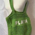 C&C California  Green Crochet Tote Photo 0