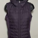 The North Face XS Dark Purple Puffer Mashup Hooded Polyester Fill Vest Photo 0