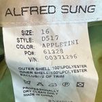 Alfred Sung Peau de Soie Dress Bow Appletini Green Sheath Size 16 Women's NWT Photo 11