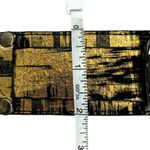 WCM New York Leather Belt Metal Chain Gold & Black Metallic Women's Wrap Photo 11