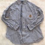 Ralph Lauren  Stripped Blue Button Up Photo 0