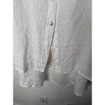 Bryn Walker Cinzia Light Linen Elastic Waist High-Low Hem A-Line Skirt White 3XL Photo 6