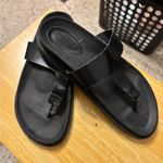 ZARA trafaluc leather thong sandals black 8.5 Photo 8