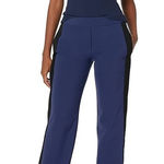 Theory Side-Snap Track Pants in Navy Blue Size Medium Photo 0