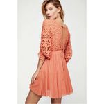 Free People Bella Note Eyelet Mini Dress in Terracotta, S Photo 1