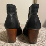 Kork-Ease  Michelle Black Leather Ankle Wedge Boots- Size 10 Photo 2