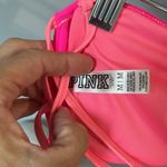 PINK - Victoria's Secret PINK Victoria Secret bikini swimsuit top Womens M Halter Neck Hot Neon Pink Photo 3