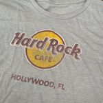 Hard Rock Cafe Womens Hollywood, FL Blue Cropped Tee - S Photo 1