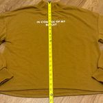 ZARA Medium Dark Mustard Yellow Long Sleeve Mock Neck Pullover Shirt Sweatshirt Photo 4