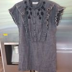 Coach 💕💕 Chambray Short Prairie Dress ~ Blue 6 EUC 100% Cotton Prairie Chkc Photo 8