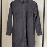 Madewell  Button Up Denim Shirtdress in Black Photo 0