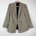BLANK NYC  Show Business Blazer Brown Tan Plaid Oversized Size Small Photo 8