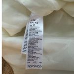 Topshop  Mini Skirt Textured White‎ Party Cocktail Career Size US 10 Photo 7