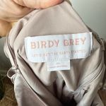 Birdy Grey NEW NWT Birdy Gray Jay Dress Shiny Satin Taupe XL V-Neck Maxi Wedding Event Gala Photo 8