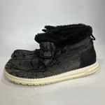 Hey Dude  Lea fur lined ankle boots black gray white womens size 10 casual trendy Photo 3