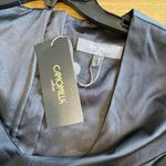 Camomilla Black Cocktail Evening Dress Sheer Long Sleeves Beaded Cuffs Wedding Size 12 Photo 5