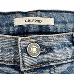 GRLFRND  Karolina Cross Your Mind High Rise Distressed Jeans Button Fly Size 26 Photo 3