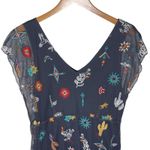 Johnny Was  JADE Women’s Southwestern Embroidered Blue Maxi Dress Photo 3