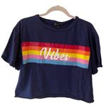 Miss Chievous Short Sleeve T-Shirt Size L Rainbow Vibes Graphic LGBTQ Statement Photo 0