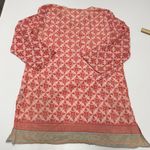 NVELOP SUN Tunic Top Womens X Large Pink Red Floral Print UV Protection Tassels Size XL Photo 1