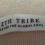 12th Tribe Cream Yellow Sleeveless Stretch Knit Bodysuit Thong Tank Top Size S Photo 2