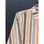 Anthropologie Maeve Womens Medium Chatham Striped Button Down Long Sleeve Pocket Blue Photo 8