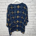 Vintage D2NY Textured Short Sleeve Shirt Womens 2X Button Front Textured Blue Photo 6