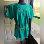 Vintage medallion faux gold coin chain belt, size small medium Photo 2