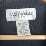 Vtg Baxter & wells knit button up Christmas holiday wreath vest petite M Black Size undefined Photo 4