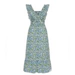 Pink City Prints Pinafore Dress White Blue Vintage Lolita M NWT Size M Photo 2