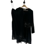 Vintage Niteline Black Sequin Lace Slip Dress & Jacket Size 12 Y2K 90s cocktail Photo 1