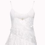 For Love & Lemons  Lace tank top White M Photo 2