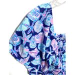 Simply Southern Seashell Crop Top M Smocked Coastal Nautical Preppy Beachy Boho Photo 1