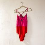 Summersalt The Swan Dive Swimsuit and Skirt in Hibiscus Lava Size 10 Photo 2