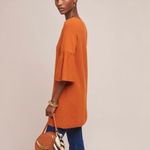 Anthropologie NWT Moth Chester Bell-Sleeved Tunic Sweater Dress Orange Small Photo 1