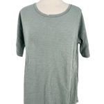 Barefoot Dreams Malibu Collection Slub Jersey Tee Waterfall Size Medium NWT Photo 0