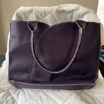 Mellow World Purple Zip Closure Faux Leather Bag Photo 0